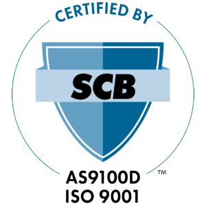 AS9100D and ISO 9001 certification mark